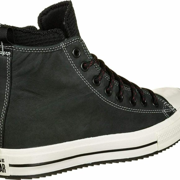 Men's Converse CHUCK TAYLOR ALL STAR WATERPROOF NUBUCK BOOT 166607C Size 9 Black - Picture 5 of 12